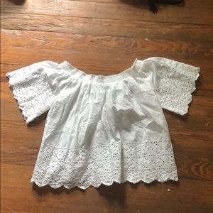 White Lacey top from Forever 21